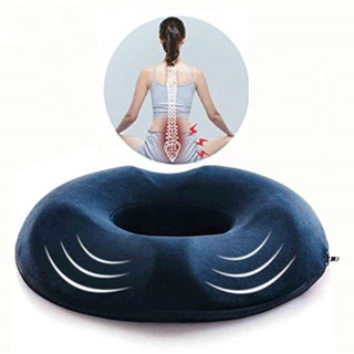 เบาะรองนั่ง หมอนรองนั่ง เบาะนั่ง หมอนโดนัท เมมโมรี่โฟม ออกแบบตามหลักสรีระการนั่ง Ergonomic Donut Pillow Seat Cushion