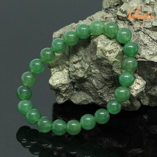 หินอเวนเจอรีน ขนาด 8 มิล Green Aventurine แต่งสี กำไลหินมงคล กำไลหิน หินแห่งความโชคดี เสริมโชคลาภเสี่ยงดวง หินสีเขียว