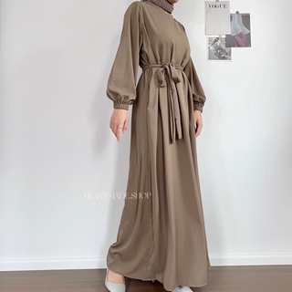 ภาพขนาดย่อของภาพหน้าปกสินค้า(HM01)Abaya dress 01(เดรสยาวทรงอาบาย่า) จากร้าน heartmade.studio บน Shopee