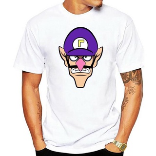 T-shirt  ส่งเร็ว เสื้อยืดลําลอง ผ้าฝ้าย พิมพ์ลาย Waluigi แฟชั่นสําหรับผู้ชายS-5XL