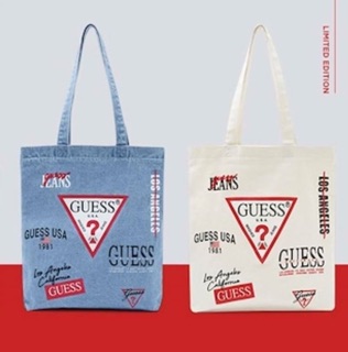 🧚‍♀️ Guess Denim Tote Bags กระเป๋าผ้ายีนส์เก๋ๆจากแบรนด์ Guess