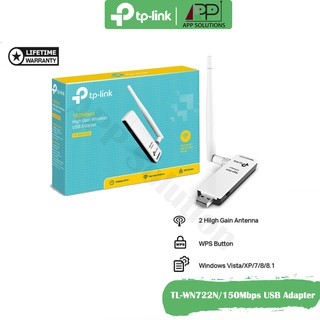 TP-LINK USB Adapter 150Mbps(อุปกรณ์รับสัญญาณ) รุ่นTL-WN722N(ประกันLifetime)