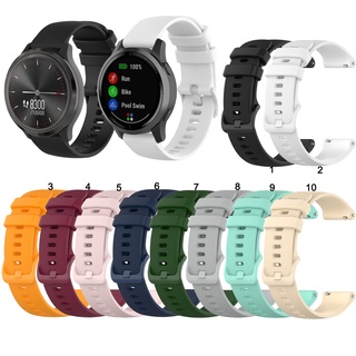 ภาพหน้าปกสินค้าสายนาฬิกาซิลิโคน 18 มม. สำหรับ Garmin Vivomove 3s Vivoactive 4s Garmin Active S ซึ่งคุณอาจชอบสินค้านี้