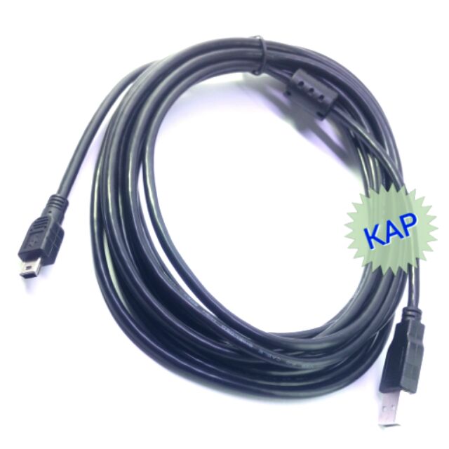 ภาพหน้าปกสินค้าUSB 2.0 to Mini USB 5Pin Cable (1.8,3M,5M,10M) เสียบกล้องได้ จากร้าน kapaccess บน Shopee