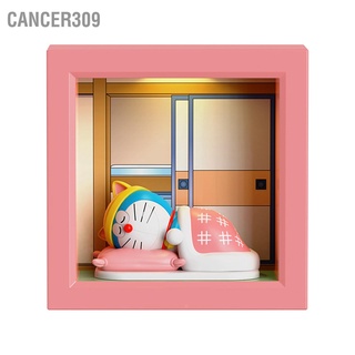 Cancer309 โคมไฟตั้งโต๊ะ Led กรอบรูป การ์ตูนน่ารัก แบบแม่เหล็ก สําหรับตกแต่งข้างเตียงนอน