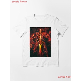ROUND คอลูกเรือNew Devil May Cry 4 Sparda Essential T-Shirt เสื้อยืด ดพิมพ์ลาย ดผ้าเด้ง คอกลม cotton ความนิยม sale Unise