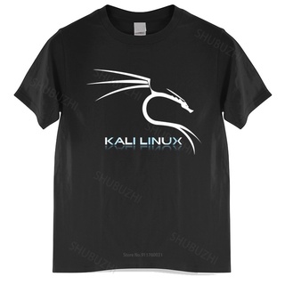 เสื้อยืดโอเวอร์ไซส์มาใหม่ เสื้อยืด ผ้าฝ้าย พิมพ์ลายมังกร Kali Linux สีดํา แฟชั่นฤดูร้อน สําหรับผู้ชายS-4XL