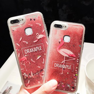 เคสโทรศัพท์สีใสลายฟลามิงโก้ glitter สําหรับ vivo x 9 plus x 20x23 y 66 y 71 y 85 y 83 y 79 y 95 y 93 y 97 v 11 y 55