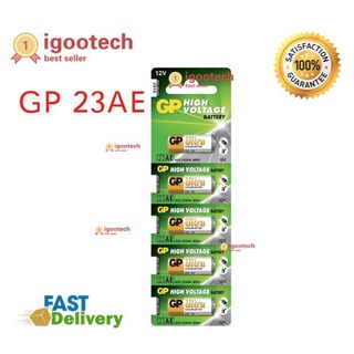 igootech GP 23A alkaline battery 12V 5pc pack - same battery as A23, V23GA, MN21#GP23A-5PCS#