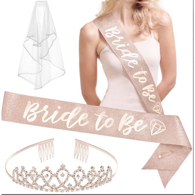 ภาพสินค้าชุดปาร์ตี้สละโสด Bride to be เวลเจ้าสาว team bride พร้อมส่ง ราคาสุดคุ้มม ️ ️ จากร้าน balloonhappy บน Shopee ภาพที่ 1