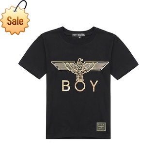 (ล้างสินค้าคงคลัง)BOY LONDON บอยลอนดอน ปั๊มร้อน ลายนกอินทรี เสื้อยืดแขนสั้น 2019 รุ่นคู่ boy331