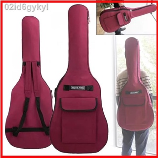 40/41 Inch Waterproof Oxford Fabric Guitar Case Gig Bag Double Straps Padded Cotton Soft 600D Oxford Fabric Backpack Car