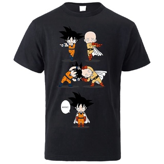 One Punch Man And Dragon Ball T Shirt Cartoon Streetwear Japan Anime Men T-Shirts Summer 2021 Male Tops Hip Hip T-Shirt