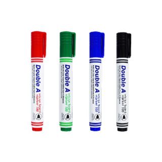 โปรโมชั่น Flash Sale : Double A Whiteboard Marker : ปากกาไว้ท์บอร์ด มี 4 สี จำหน่ายแบบกล่อง
