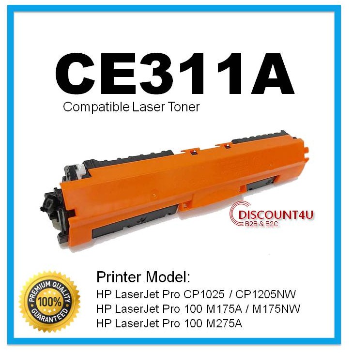 discount4u-ตลับหมึกเทียบเท่าtoner-hp-ce311a-printer-hp-laserjet-pro-m175a-m175nw-cp1025-cp1025nwe