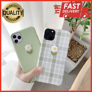 เคสไอโฟน Case IPhone ลาย ผ้าดอกไม้ตาราง/ผ้าดอกไม้พื้นเขียว