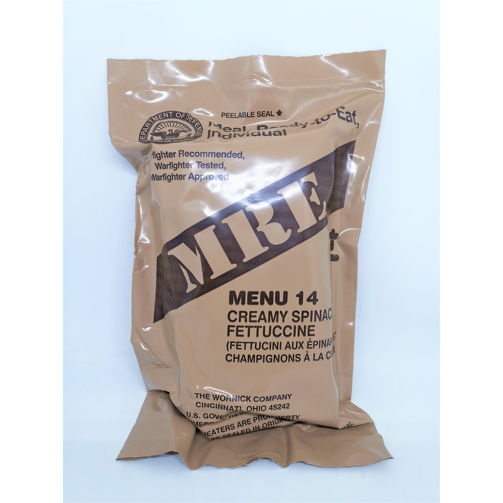+พร้อมส่ง+ MRE USA Case B มีให้เลือก MENU 1324 อาหารฉุกเฉินทหารกองทัพสหรัฐอเมริกา Meal Ready to