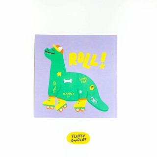 FLUFFY OMELET - DANNY DINO MINI CARD