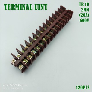 TR 10 TERMINAL UNIT เทอร์มินอลต่อสาย 2สแควมิล 20A กล่องละ 120ชิ้น