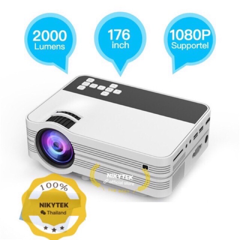 รูปภาพของNEWEST 2020-UB10 Mini Projector UB10 Portable 3D LED Projector 2000Lumens TV Home Theater LCD Video USB VGA Support 1080ลองเช็คราคา