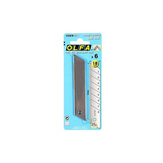 ใบมีด คัตเตอร์ OLFA LB-6B 6PCS 19MM | OLFA | LB-6B คัตเตอร์ อุปกรณ์เครื่องเขียน เครื่องมือช่าง