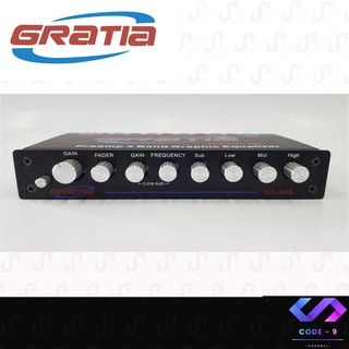 ปรี Gratia  4 แบนด์ Gratia รุ่น GA-888 เสียงใสเบสหนัก คุ้มค่าคุ้มราคามากๆ