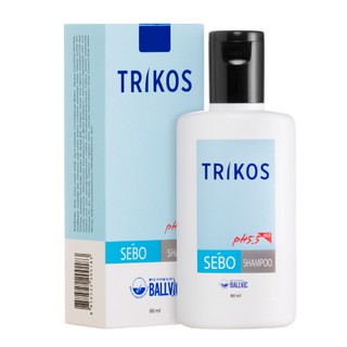 สินค้า 🙆🏻TRIKOS Sebo Shampoo 80 ml. แชมพูช่วยลดหนังศีรษะมัน รังแค คันศีรษะ  หนังศีรษะเป็นขุย ลดการขาดหลุดร่วงของเส้นผม