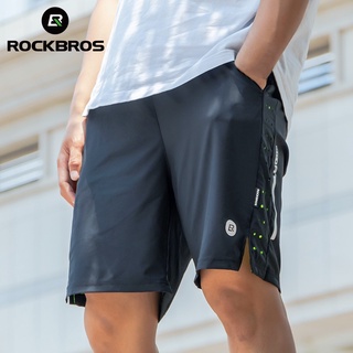 Rockbros กางเกงขาสั้น ผ้าสแปนเด็กซ์ ระบายอากาศ เหมาะกับการวิ่ง ออกกําลังกาย ยิม ฟิตเนส อุปกรณ์กีฬากลางแจ้ง