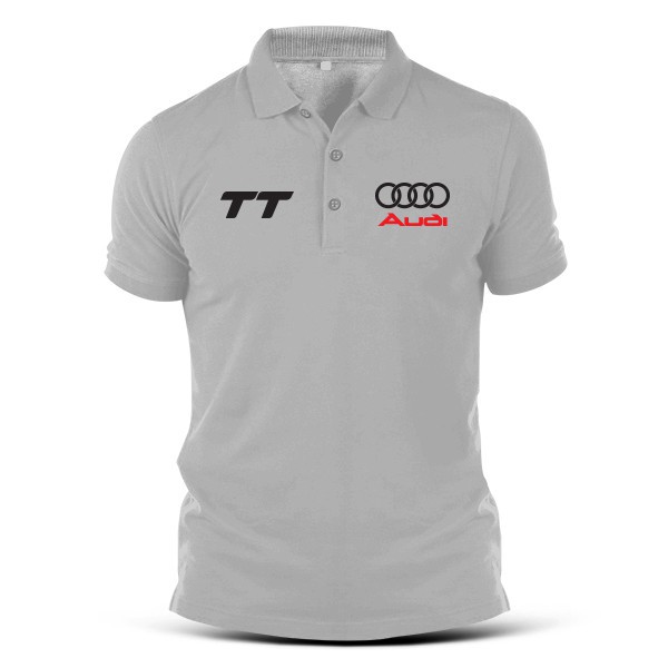 ภาพหน้าปกสินค้าเสื้อโปโลผ้าฝ้ายสําหรับผู้ชาย Audi Tt S Line Rs Racing Rally Turbo A4 A5 R8 จากร้าน haichao123.th บน Shopee