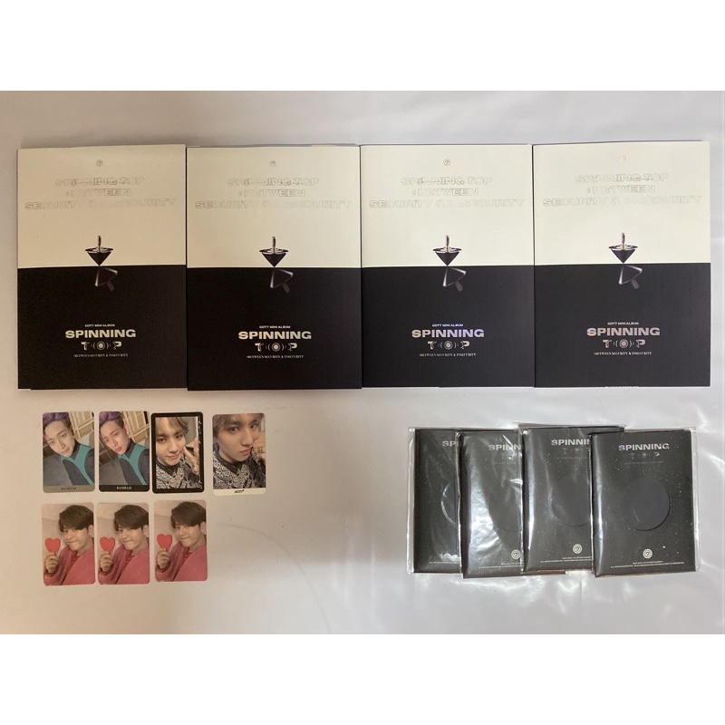 พร้อมส่ง-อัลบั้มแกะแล้ว-got7-spinning-top-postcard-set-ของแถมรอบพรีออเดอร์