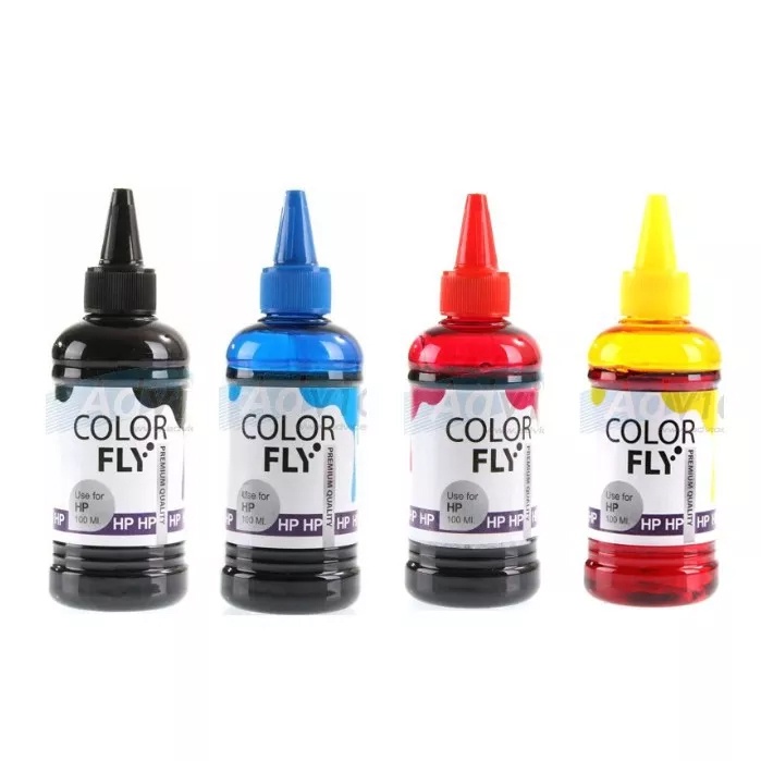 หมึกเติม-hp-ชุด4สี-ขนาด-100-ml-color-fly-refill-เติม-hp-ได้ทุกรุ่น