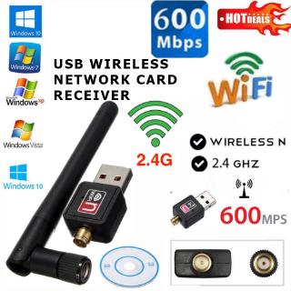 2.4G และ 5G ตัวรับสัญญาณ wi Dual Band USB Adapter wifi 600 Mbps เสา ตัวรับสัญญาน Wireless PC