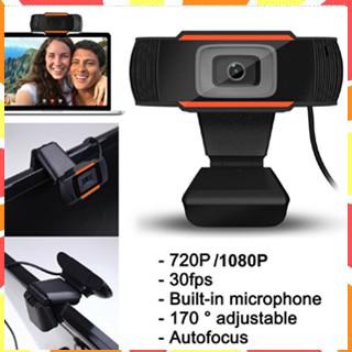 เช็ครีวิวสินค้า🔥🔥🔥จัดส่งได้ทันที 🔥🔥🔥กล้องเว็บแคม Webcam 1080P HD fixed focus กล้องคอมพิวเตอร์  พร้อม ไมโครโฟน สำหรับ