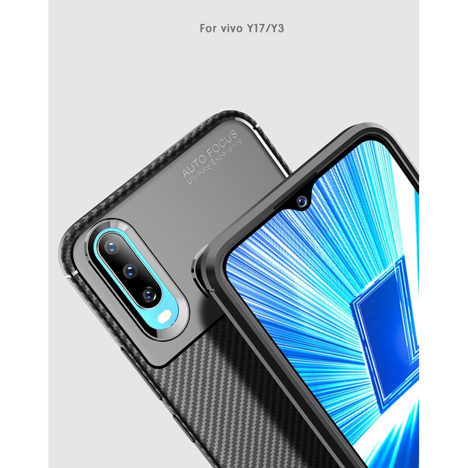 เคสโทรศัพท์คาร์บอนไฟเบอร์กันกระแทกสำหรับ-vivo-y17