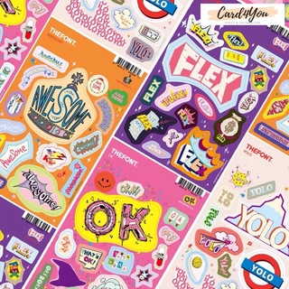 [Card4You]⭐️Set สติ๊กเกอร์ 2 แผ่น/ DIY Sicker น่ารักๆ