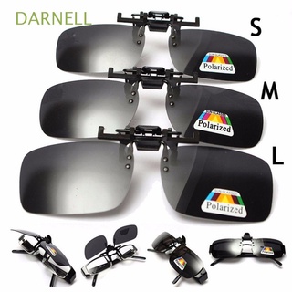สินค้า Darnell แว่นตากันแดด แบบคลิปหนีบ เลนส์โพลาไรซ์ ป้องกันรังสียูวี สไตล์วินเทจ เหมาะกับการขับขี่ ตกปลา กลางคืน สําหรับทุกเพศ