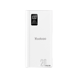 Yoobao PD26 Powerbank 20000mAh Quick Charge PD20W White
