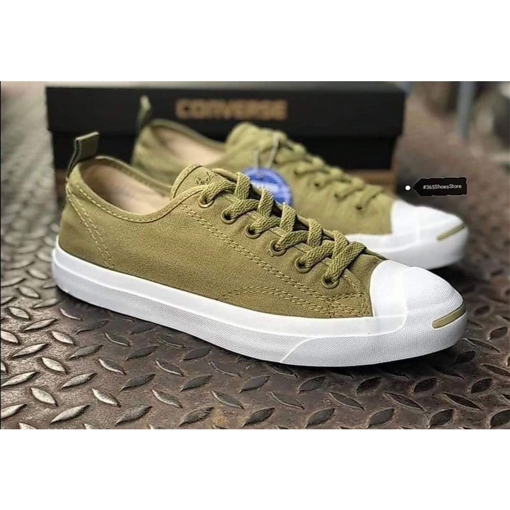 รองเท้าผ้าใบjapan-มีประกันสินค้าทุกคู่-รุ่นนี้สีพิเศษมีสีเดียว-converes-jack-purcell-hancork-army-made-in-japan