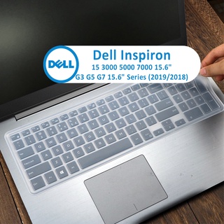 แผ่นครอบแป้นพิมพ์ สําหรับ Dell Inspiron 15 3000 5000 7000 15.6 นิ้ว 2019 2018 Dell G3 G5 G7 15.6 นิ้ว