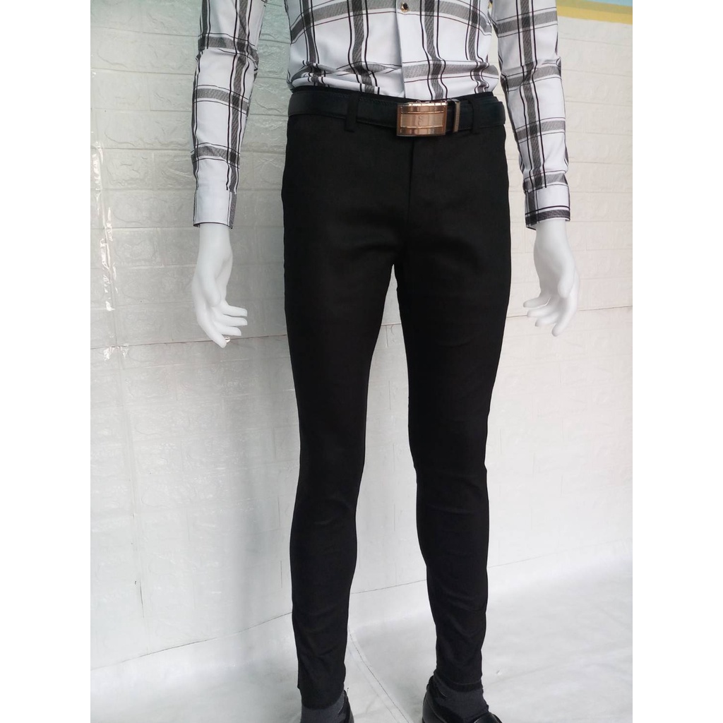 ภาพสินค้ากางเกงสแล็คชายขาเดฟผ้ายืด สีดำ กางเกงทำงานชาย เอว 28-42 ใส่ทำงาน ทรงสวยทันสมัย ใส่คล่องตัว จากร้าน dd999shops บน Shopee ภาพที่ 7
