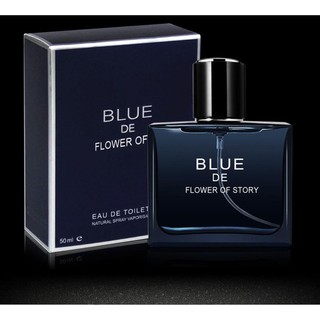 น้ำหอมผู้ชาย Blue DE Flower lf story EDT Perfume 50 ml.အမျိုးသားသုံးရေမွှေး 50 မီီလီတာ