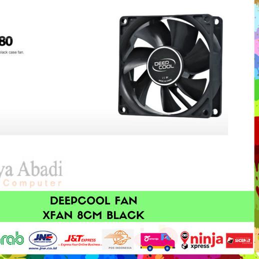 Fan DEEPCOOL XFAN แบริ่งไฮโดร 8 ซม. สีดํา ☞ | Shopee Thailand