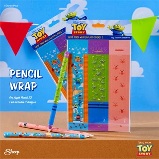 [Toy Story Limited Collection] สติ๊กเกอร์สำหรับpencil [wrap] sticker รุ่นที่1/2 เซ็ตมี 3 ชิ้น สามารถลอกออกได้ไม่ทิ้งคราบ