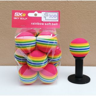 ภาพหน้าปกสินค้าลูก​กอล์ฟ​โฟม SKY ​GOLF​ rainbow soft ball เเพ็ค12ลูก ที่เกี่ยวข้อง