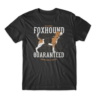 เสื้อยืดโอเวอร์ไซส์ขายดี เสื้อยืดลําลอง แขนสั้น พิมพ์ลาย Dog4 Foxhound Premium Tee ILfpfb39NBicbk49S-3XL