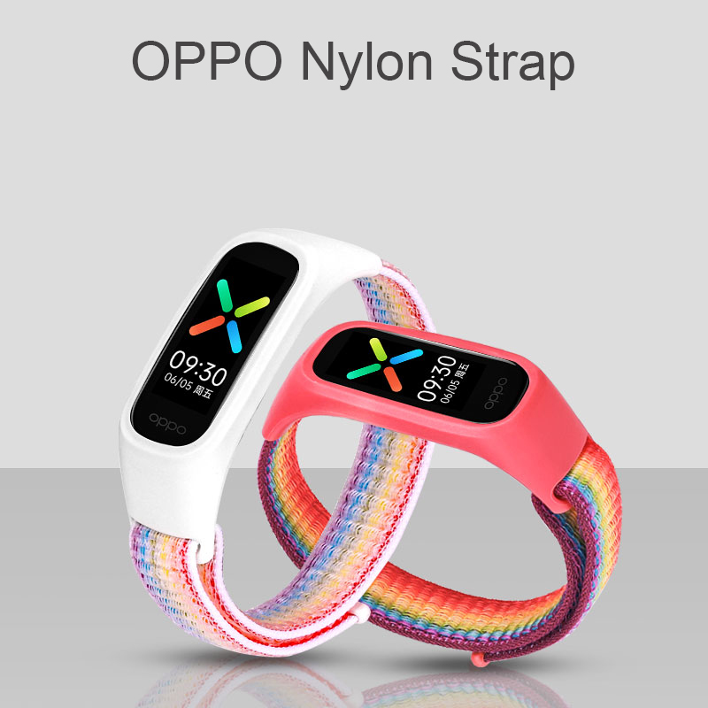 ภาพหน้าปกสินค้าสายรัดข้อมือไนล่อนสําหรับ Oppo Band Sport Smartwatch