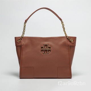 Thailand️ Hot เว่อร์ ️ Tory Burch leather shoulder messenger portable Boston Tote shopping bag TB female bag-