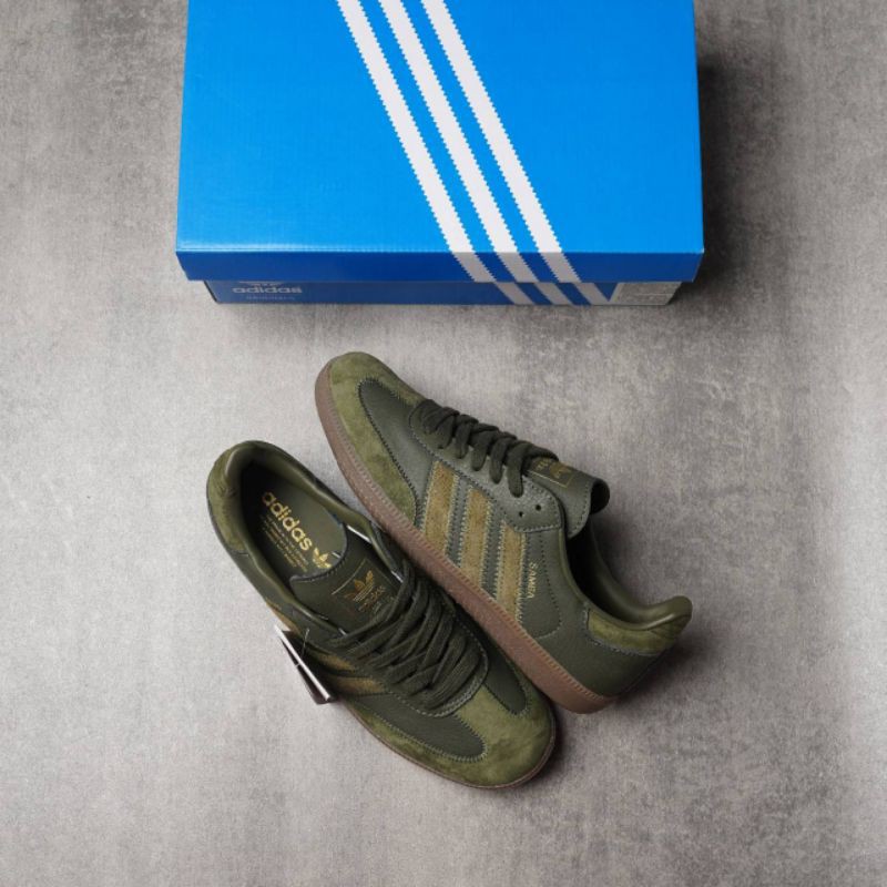 adidas gazelle silver green womens ADIDAS ORIGINALS Samba OG W "Medium Dark Khaki" JR8870