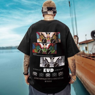เสื้อยืดแขนสั้น ผ้าฝ้าย ขนาดใหญ่ โอเวอร์ไซซ์ สีส้ม สําหรับผู้ชาย ไซซ์ S - 7XL