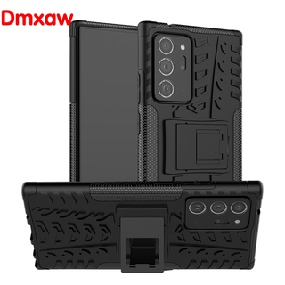 Casing Samsung Galaxy Note 20 Ultra S10 Lite Note 10 Lite 2020 M21 M30S A21 Case Armor Shockproof + Kickstand Cover Hard Frame